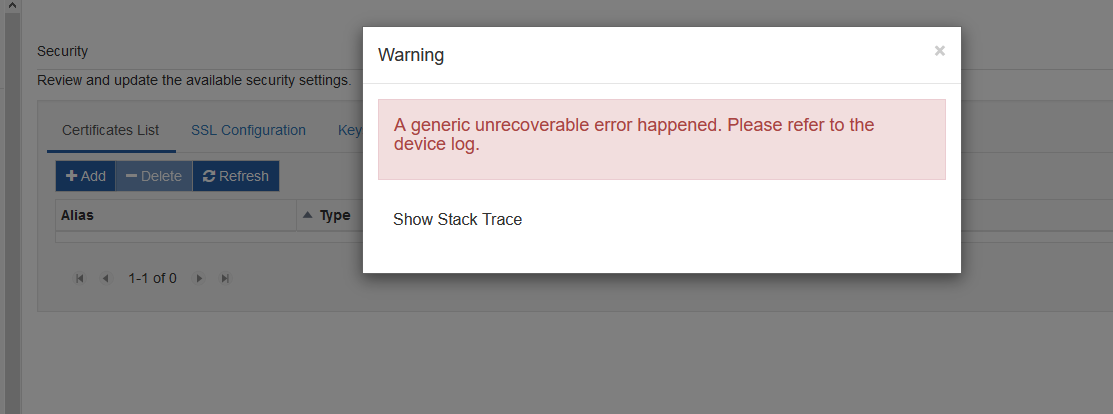 Error appears after opening Security system item · Issue #3363 ...