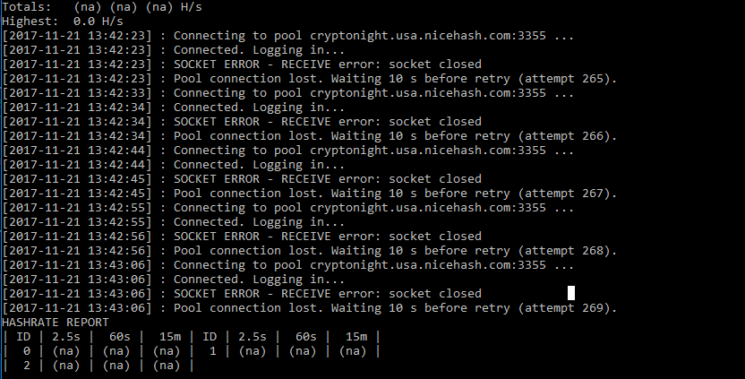 Mining Disconnection · Issue #645 · nicehash/NiceHashMiner · GitHub
