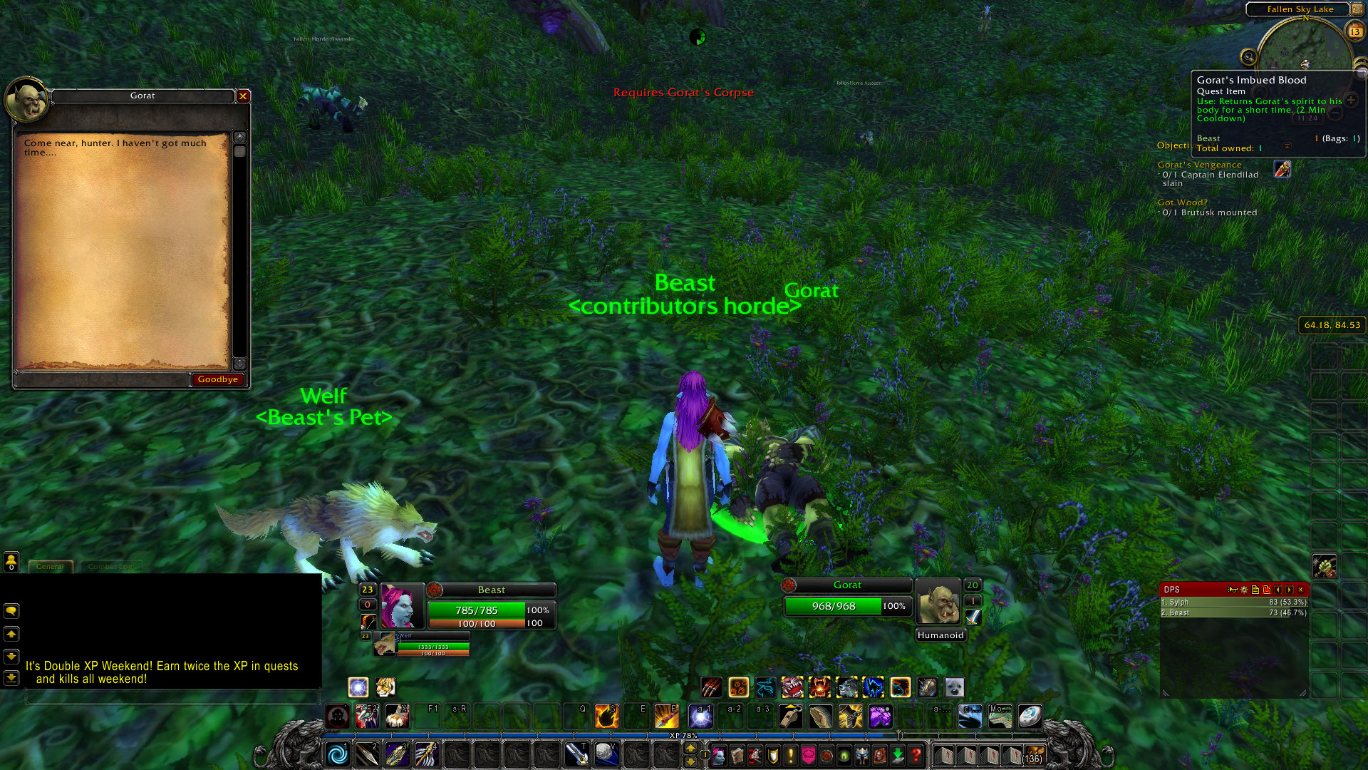 Quest Gorat S Vengeance Id 13621 Northern Barrens Issue 534 Wowmaniauk Blackwing Lair Github