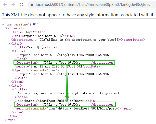 There is a bug in RSS feeds · Issue #5915 · OrchardCMS/OrchardCore · GitHub