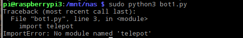 Problem importing telepot · Issue #337 · nickoala/telepot · GitHub