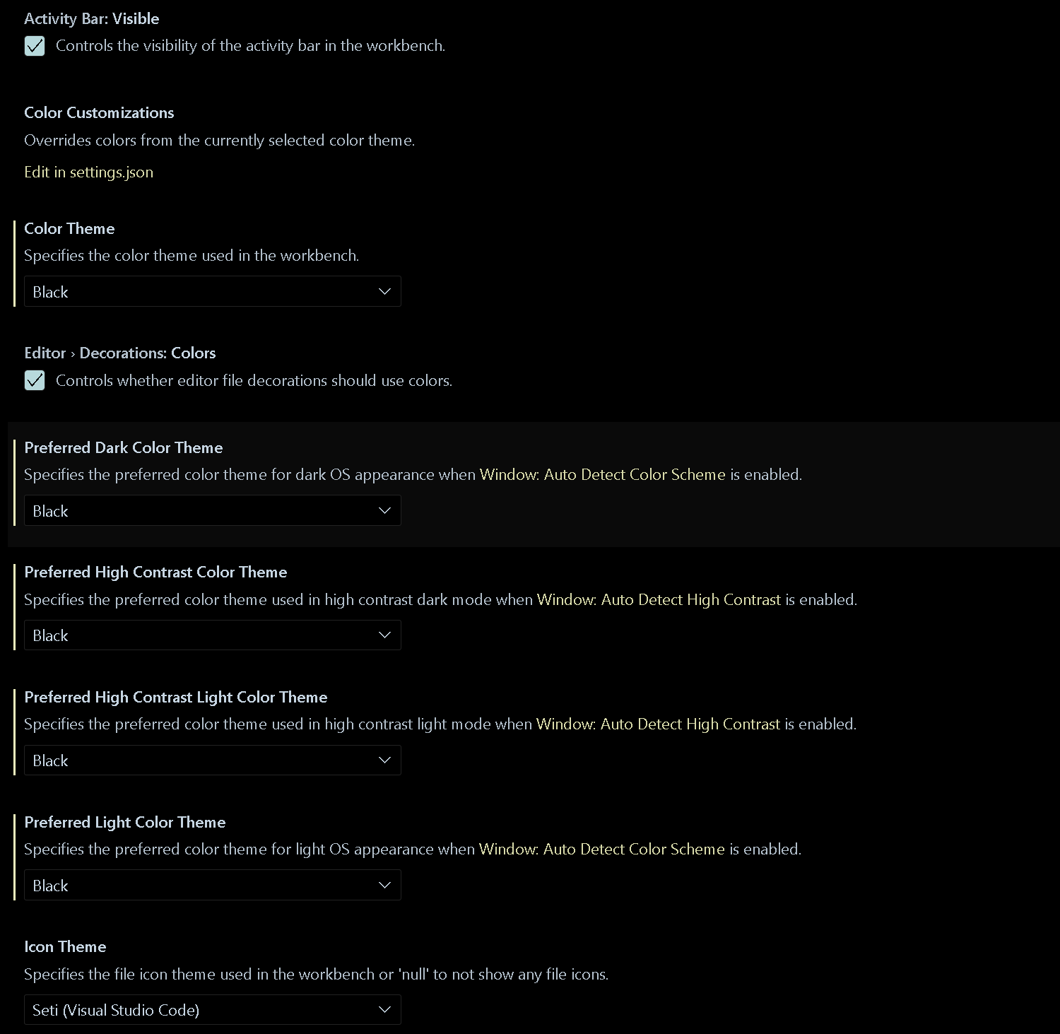 VSCode always changes theme to default · Issue #172656 · microsoft ...