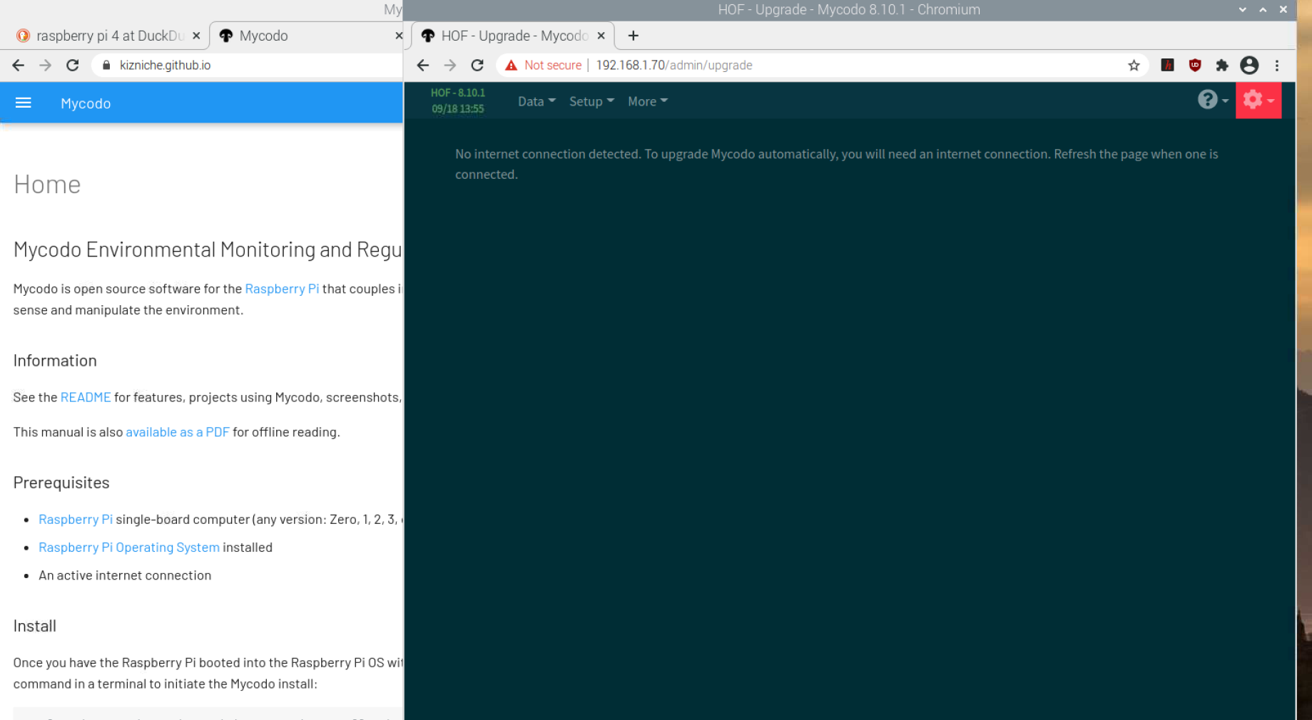 Dashboard not displaying after 8.12.6 upgrade · Issue #1091 · kizniche ...