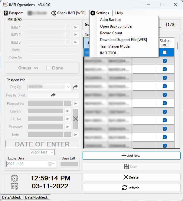 GitHub abboodan/IMEIOperations