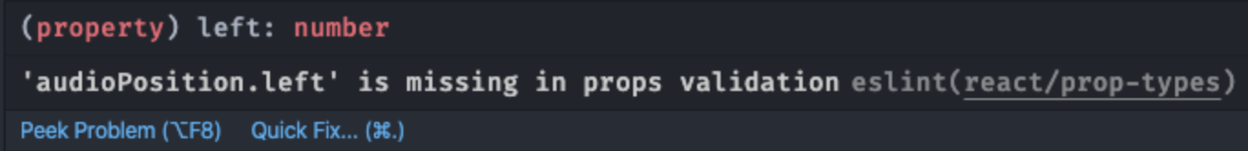 Typescript with eslint: 'property' is missing in props validation ...