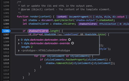 Enabling Dark Reader kills the example output · Issue #538 · mdn/bob ...