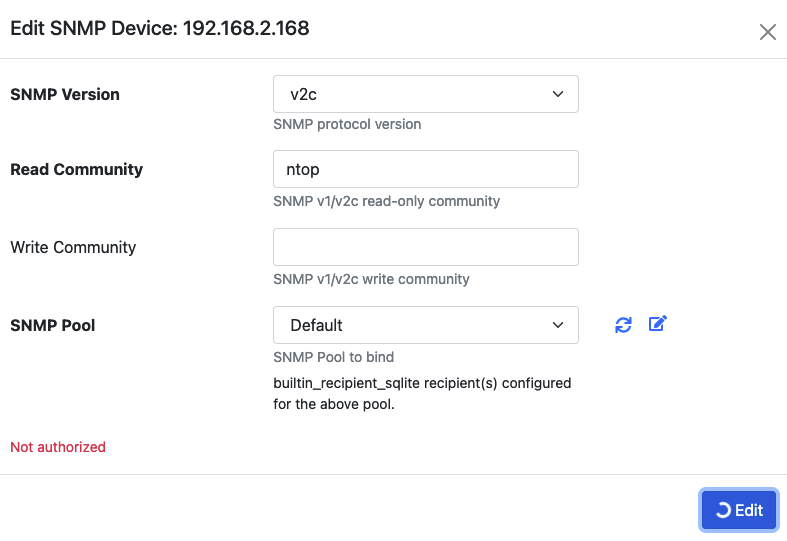Editing SNMP device yields unauthorized · Issue #5790 · ntop/ntopng ...