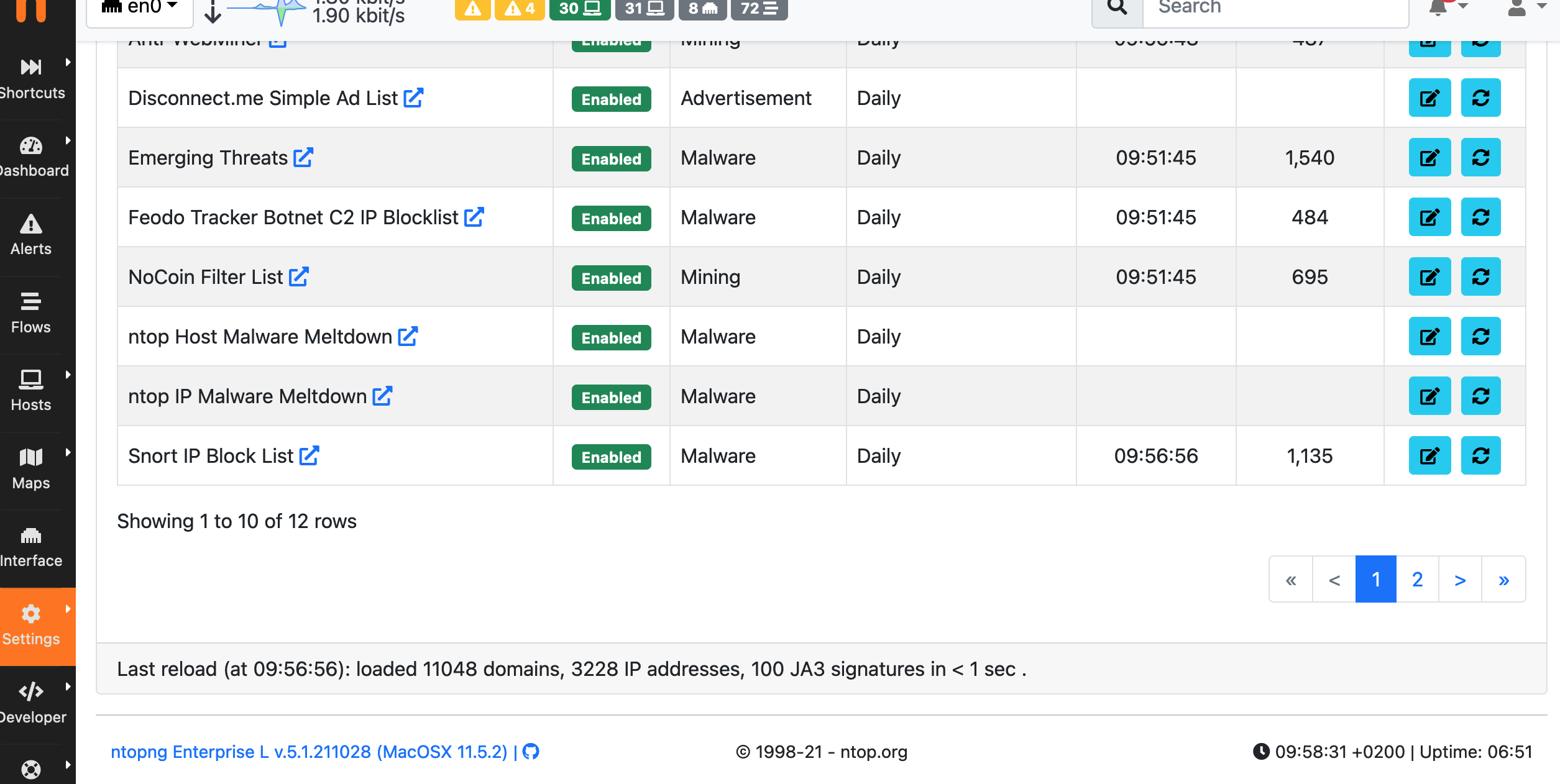 List reload broken · Issue #5968 · ntop/ntopng · GitHub