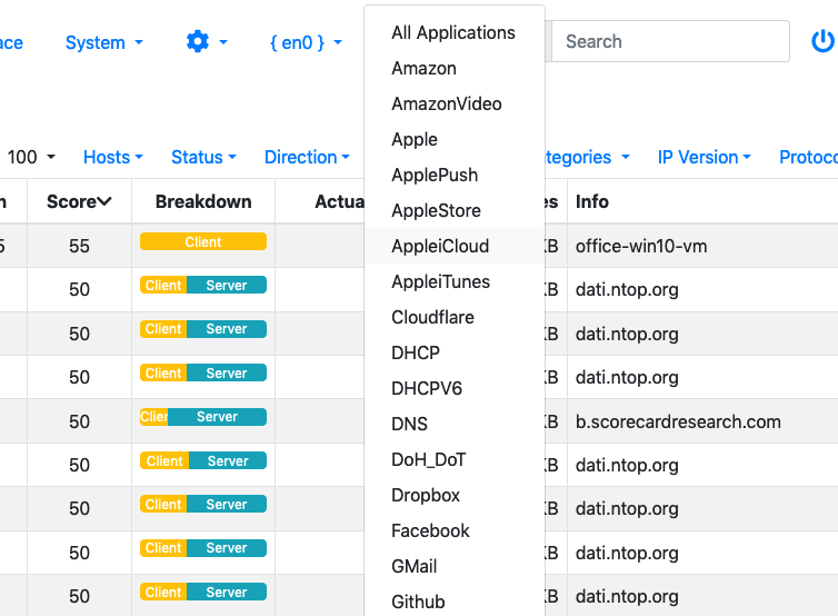 Long menus should be scrollable · Issue #3261 · ntop/ntopng · GitHub