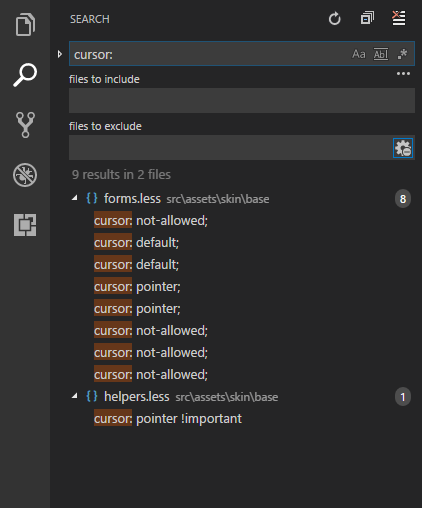 Search works only in opened or recently opened files · Issue #41336 ...