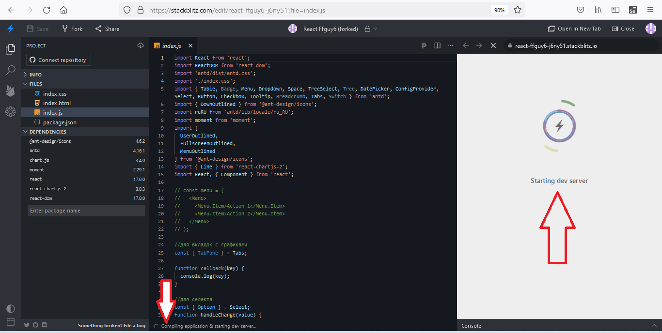 Why projects don't run on stackblitz.com · Issue #1986 · stackblitz ...