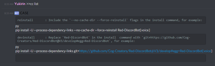 [V3] Escape markdown properly on Custom Command list · Issue #2104 ...
