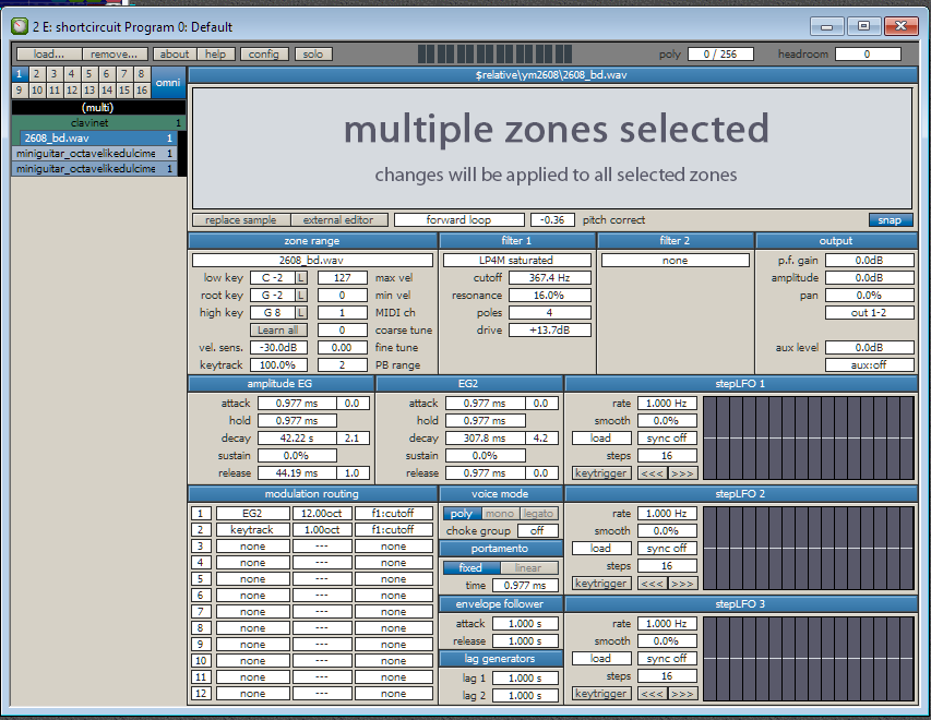 Zone Multi-Select · Issue #232 · surge-synthesizer/shortcircuit-xt · GitHub