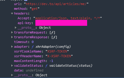 API: Fetching endpoint /api/articles/me sometimes returns CORS error ...