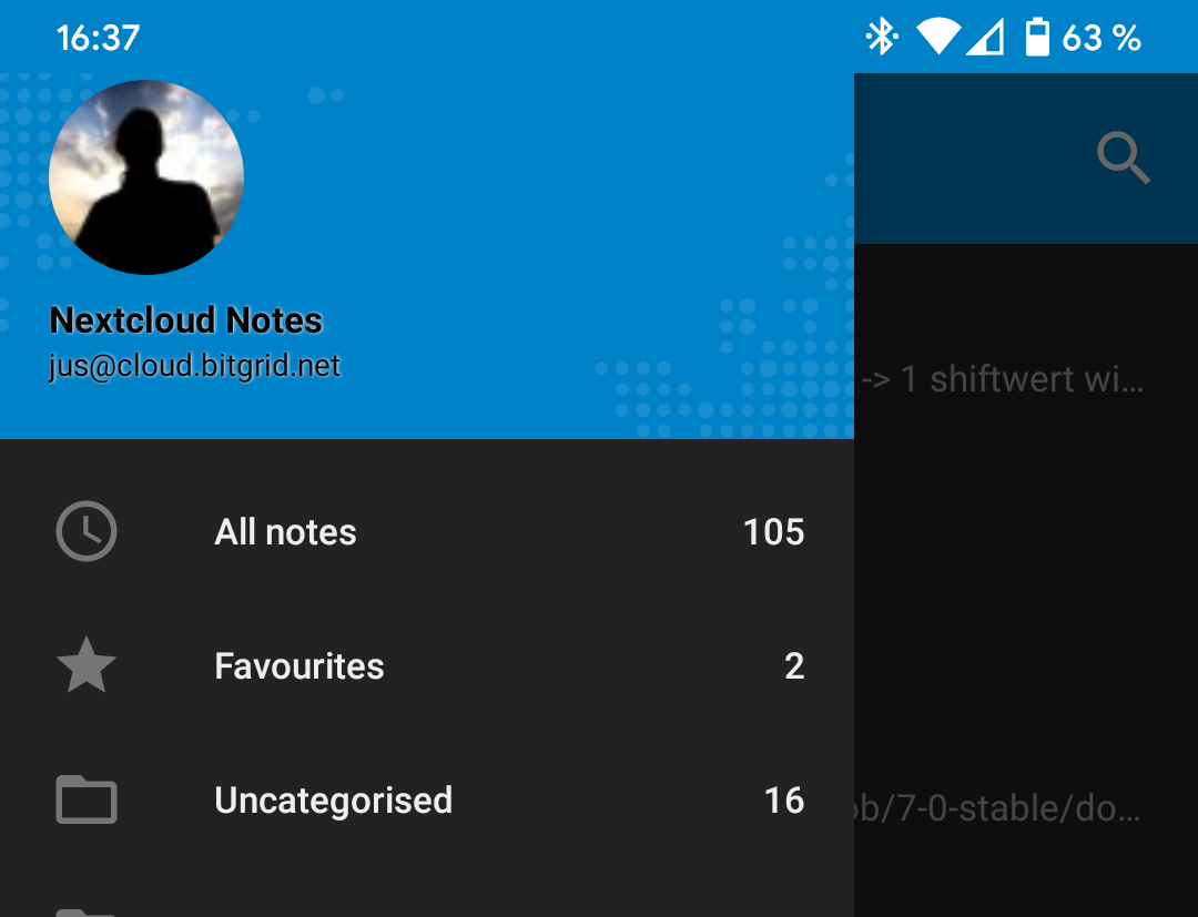 Wrong account name color in dark mode · Issue #606 · nextcloud/notes ...
