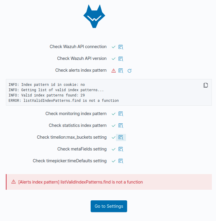[Health check] `listValidIndexPatterns.find is not a function` error