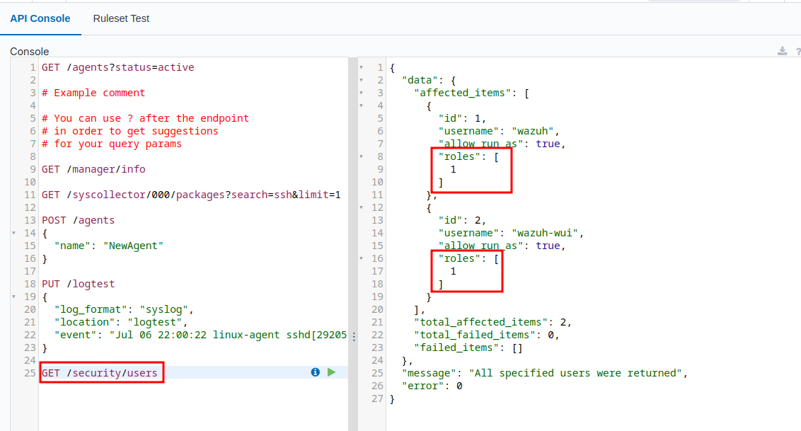 Resolve security entities data on `GET /security` endpoints and allow ...
