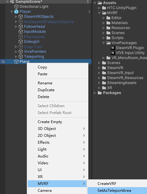 GitHub - yinczar/MVRF: Unity SteamVR v2.7.3 + ViveInputUtility