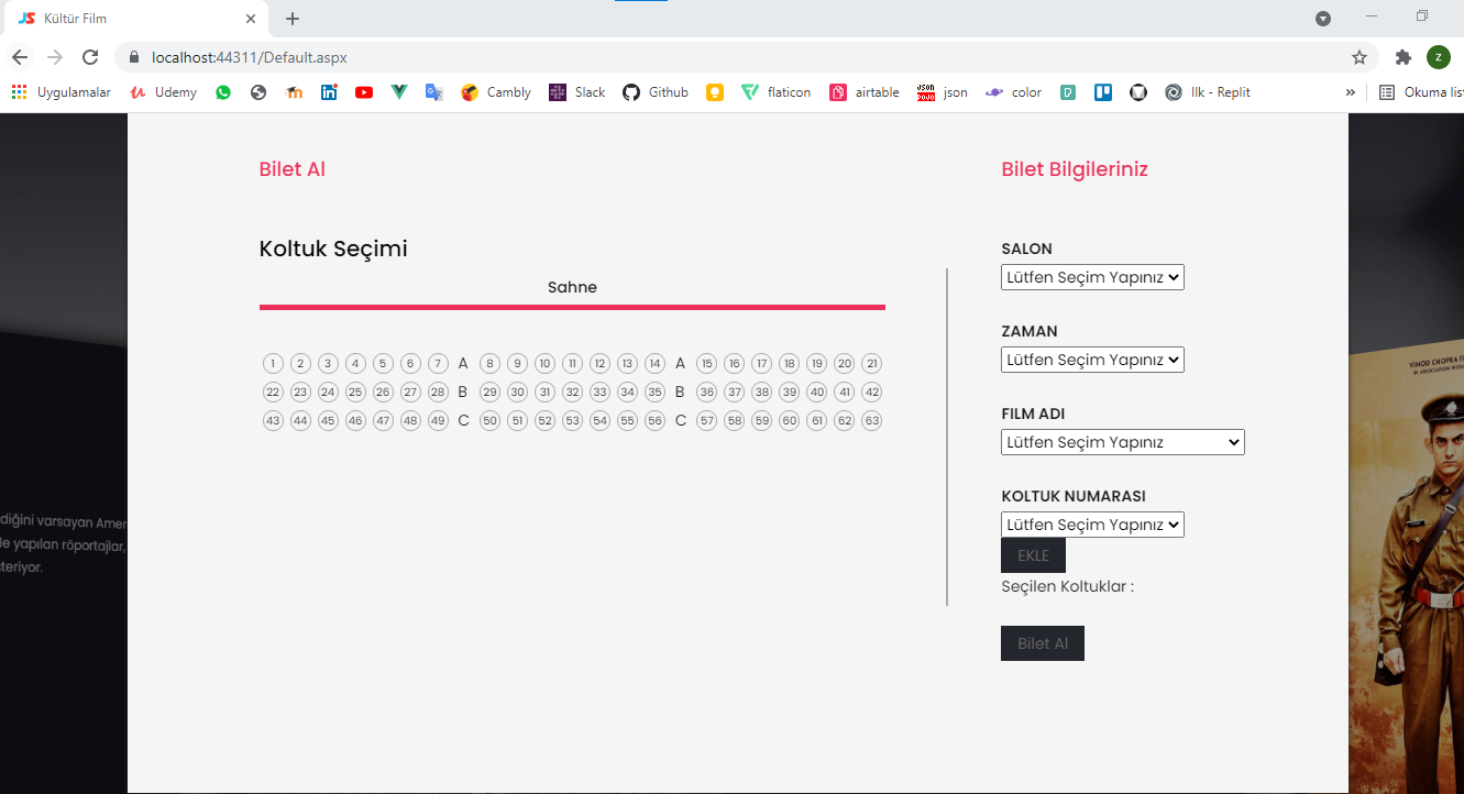 GitHub - zehrakultur/KulturelEtkinlikRezervasyon: Web tabanlı ...