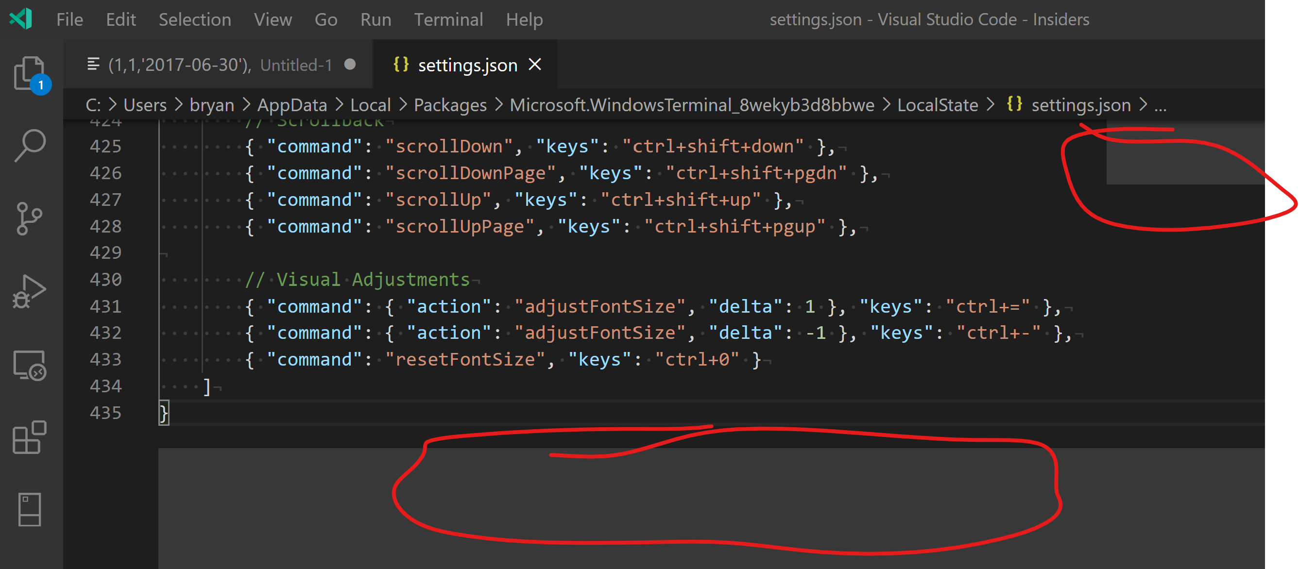 Editor has a dynamic grey box · Issue #94971 · microsoft/vscode · GitHub
