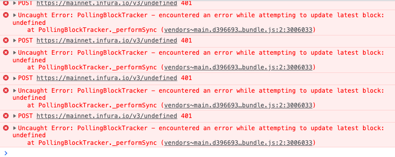 PollingBlockTracker: Infinite Loop Bug · Issue #330 · Developer-DAO ...