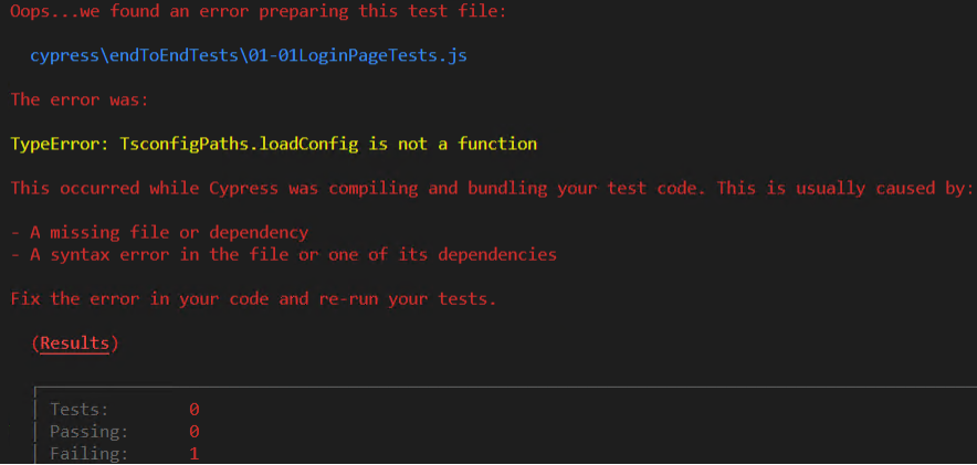 TypeError: TsconfigPaths.loadConfig is not a function · Issue #9153 ...