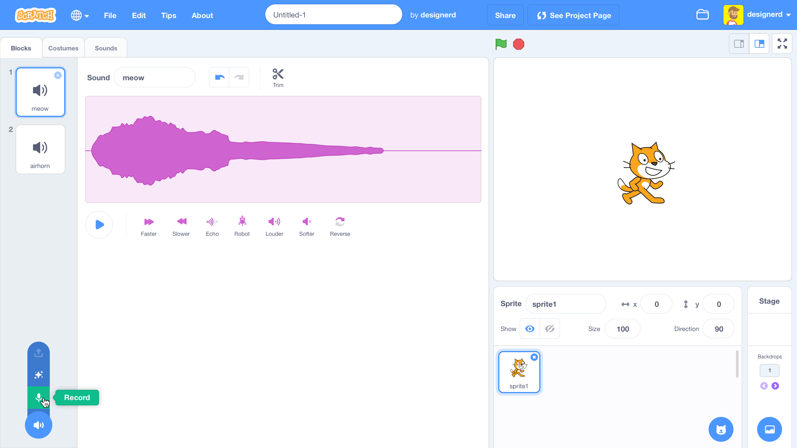 3 0 add sound sound editor preview