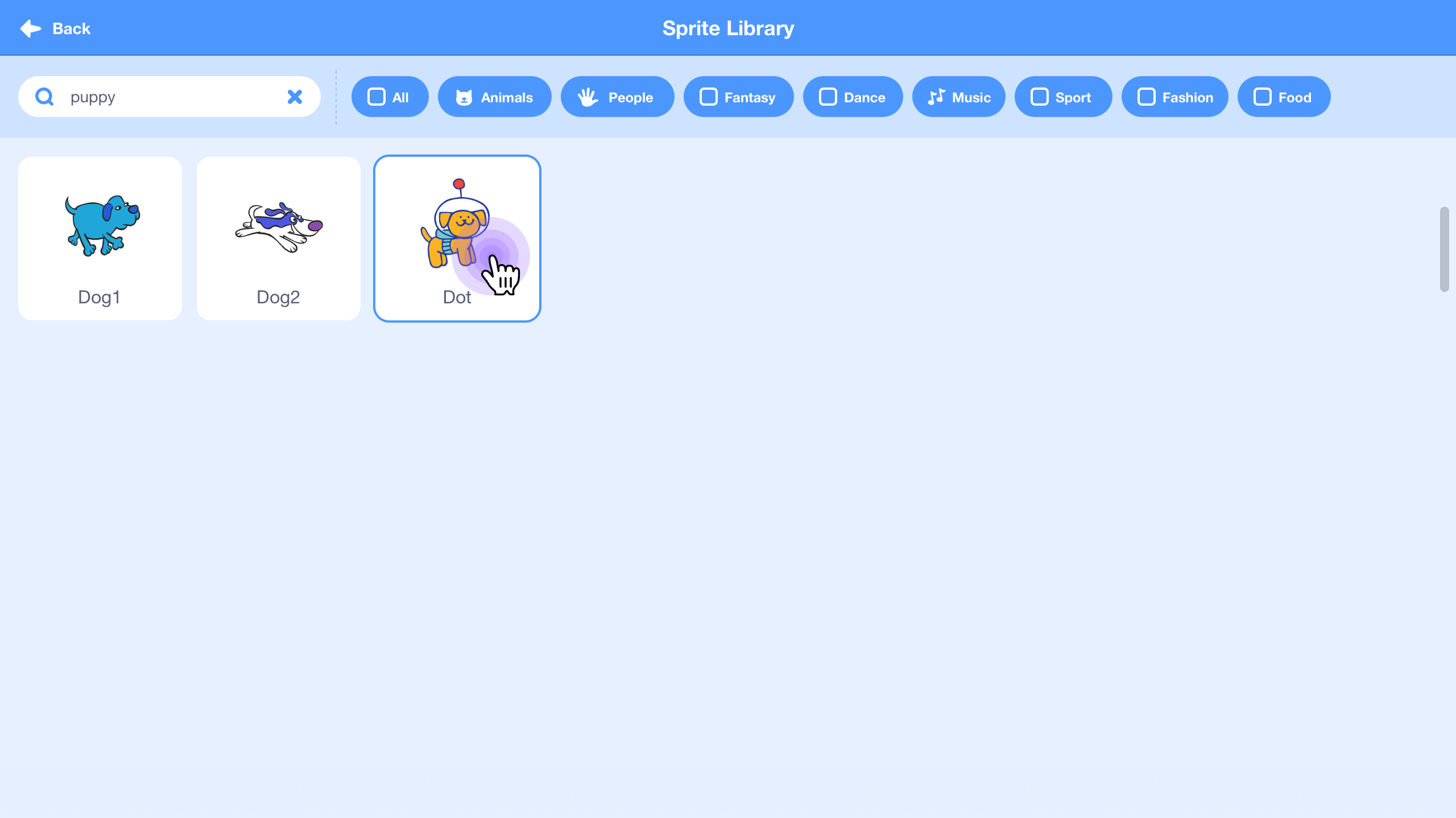 add dot