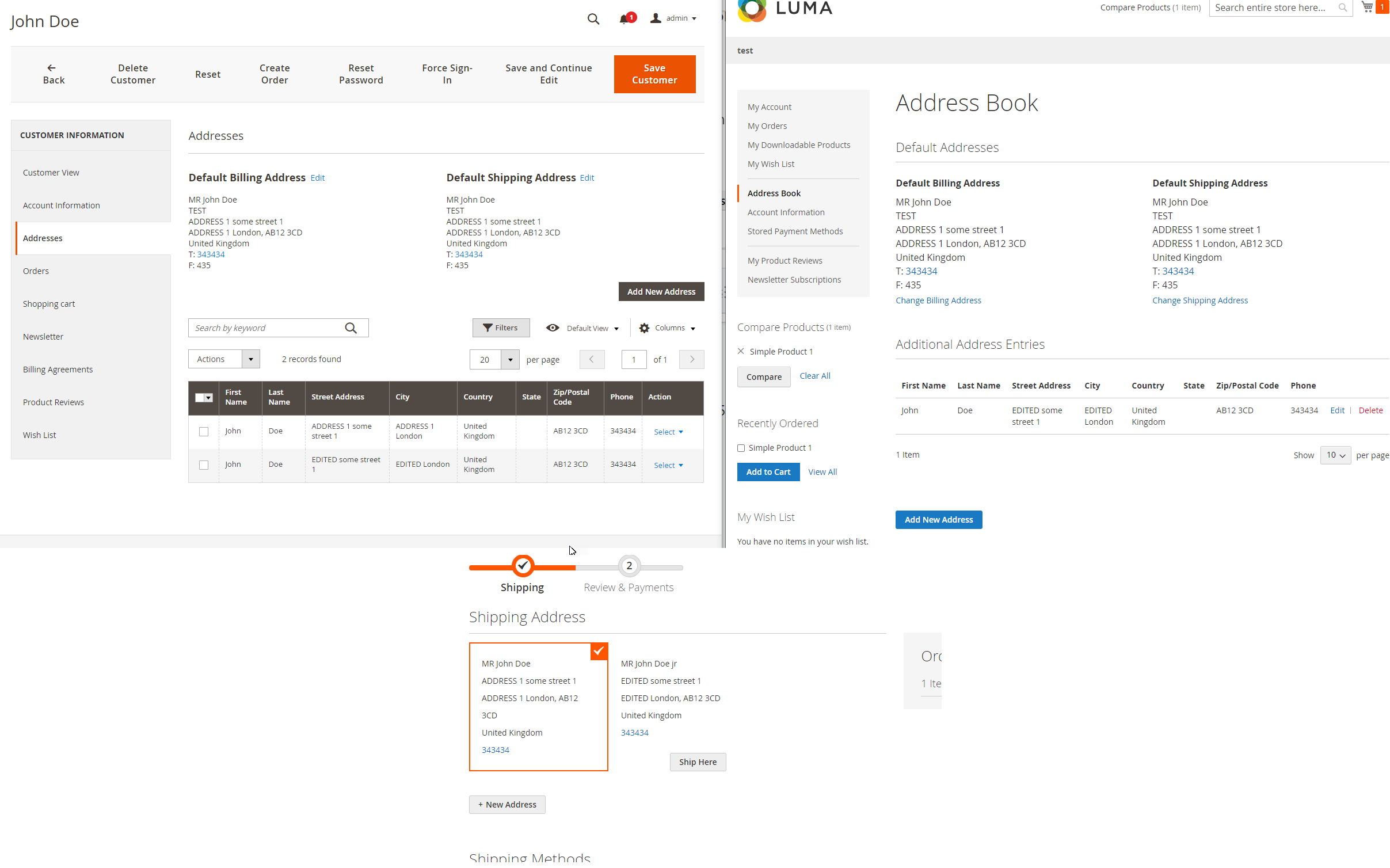 "Save to Address Book" in Admin checkout causes duplicate address book entries · Issue 8181