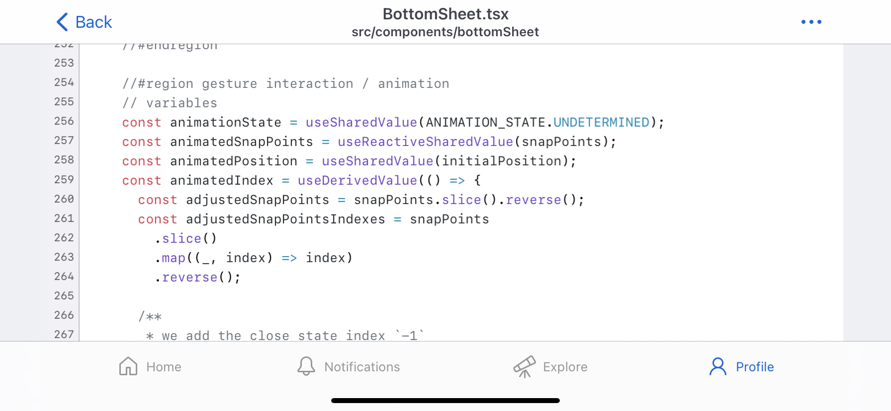 Full screen mode while viewing code in landscape mode · community ...