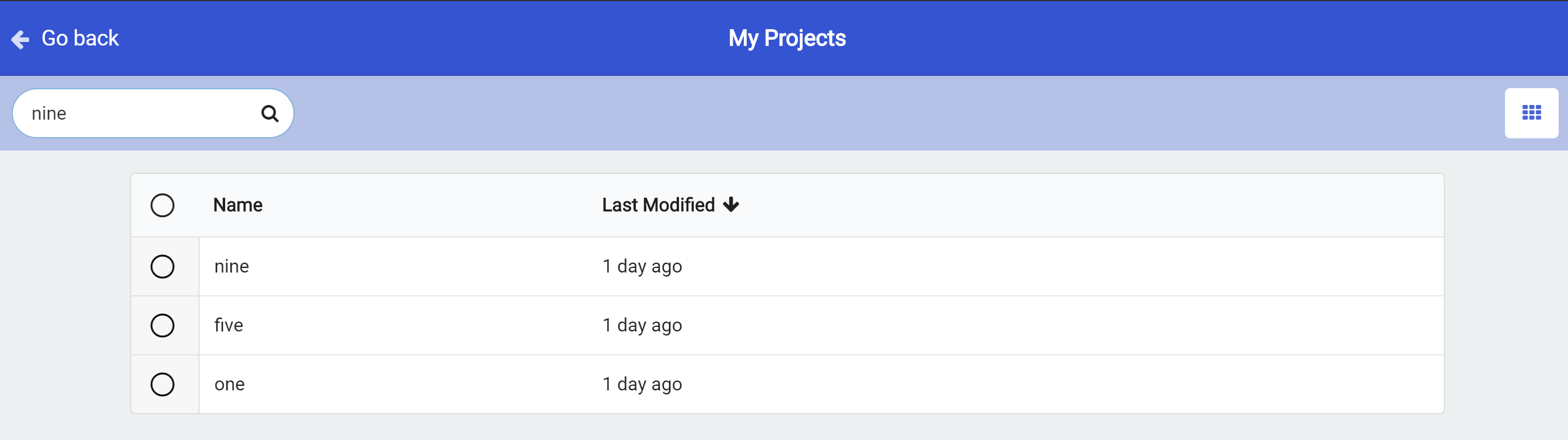 Incorrect search results in My Projects · Issue #1969 · microsoft/pxt ...