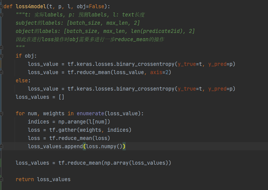 Why can't you perform additional operations on the loss function under