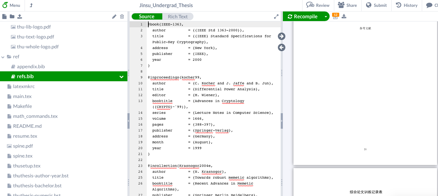 外文资料的调研阅读报告 · Issue #478 · tuna/thuthesis · GitHub