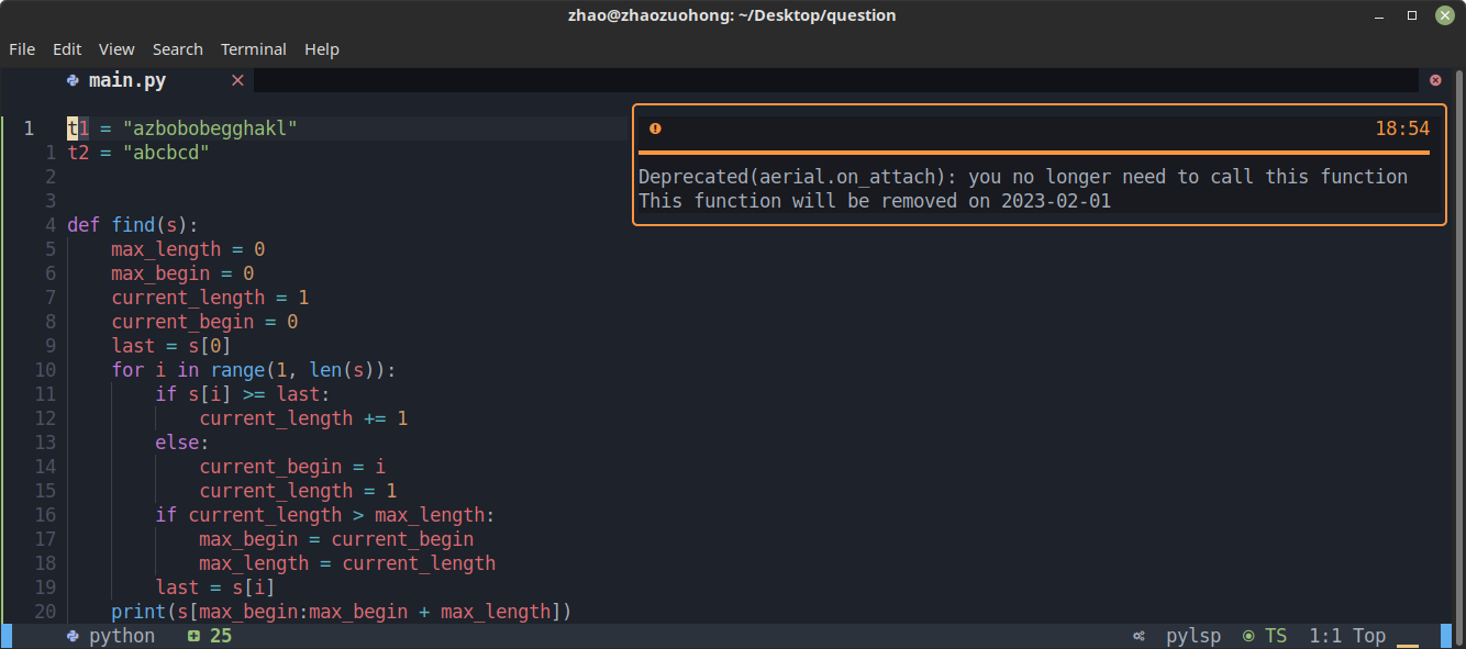 Deprecated(aerial.on_attach) warning with pylsp · Issue #1192 ...