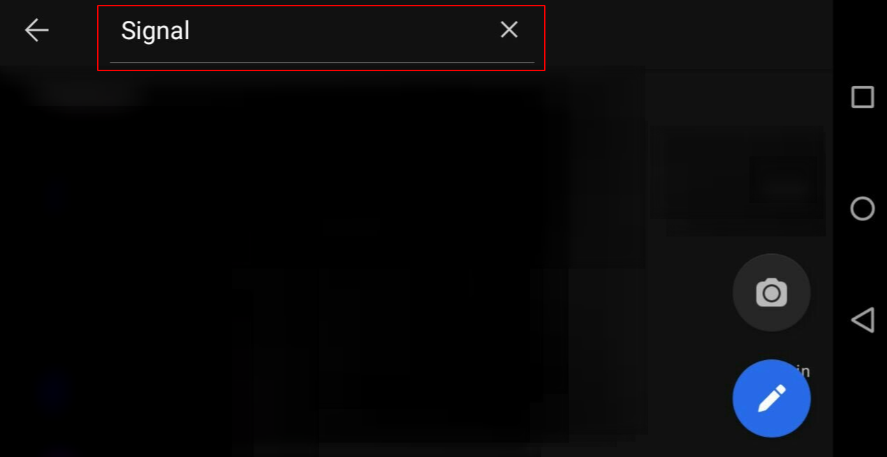 Search bar does not adopt to landscape UI · Issue #10299 · signalapp ...