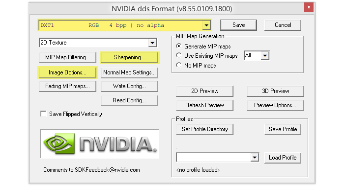 dds export - general