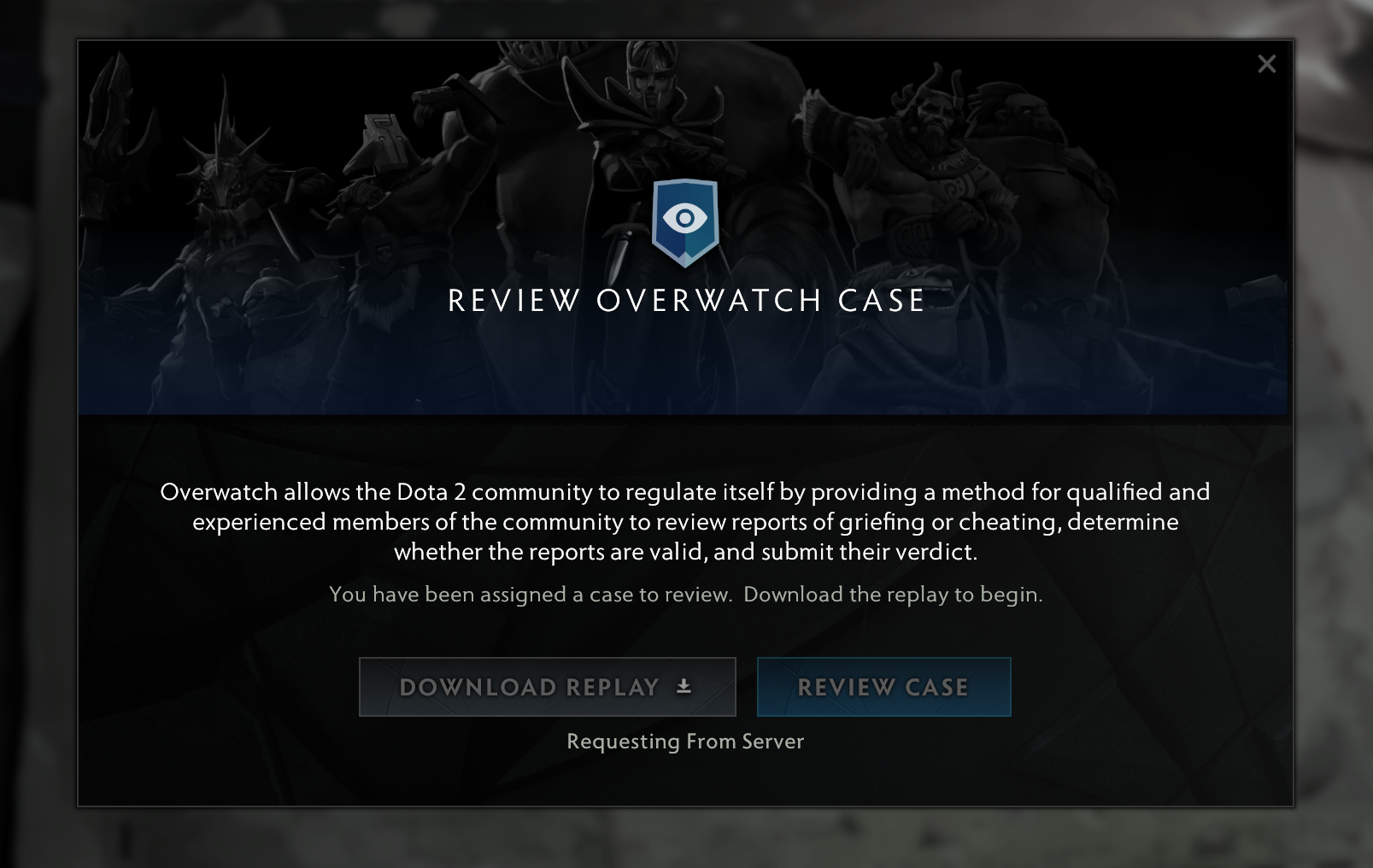Review Overwatch Case dialog not responding · Issue 8401