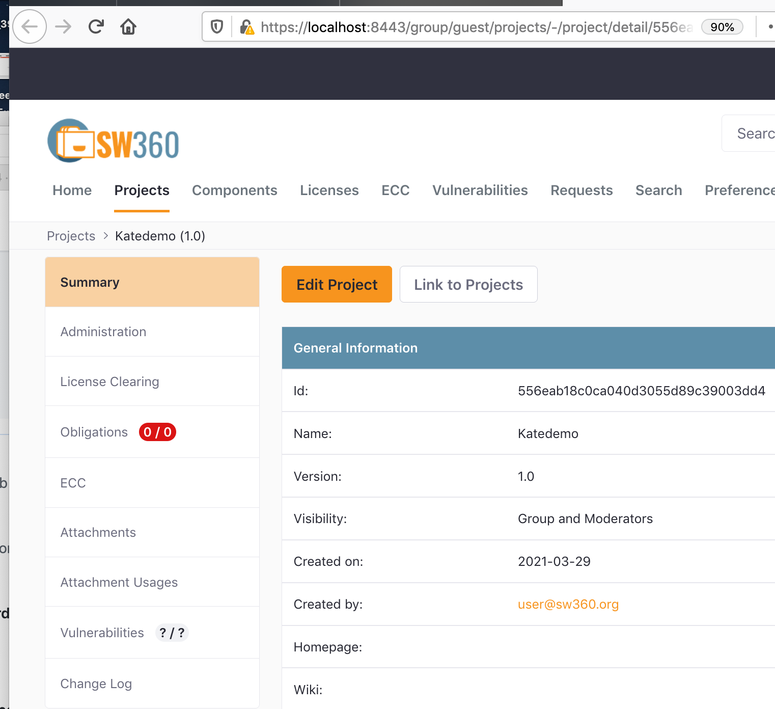 Rename Tabs in Project Detail · Issue 1108 · eclipsesw360/sw360 · GitHub