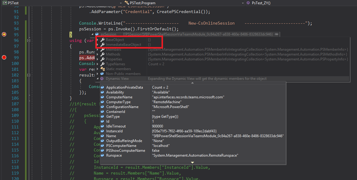 [Microsoft.Powershell.SDK]An error occured while use the result of New ...