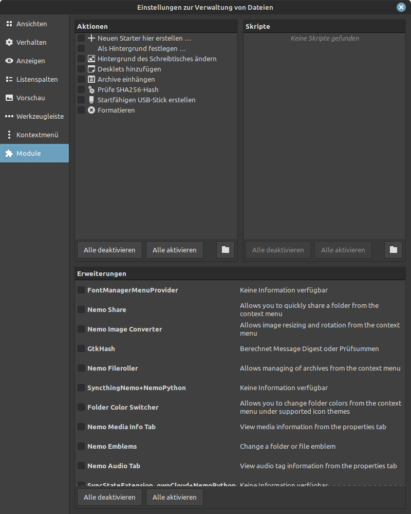 Nemo not actually disabling plugins if disabled in "Modules" · Issue ...