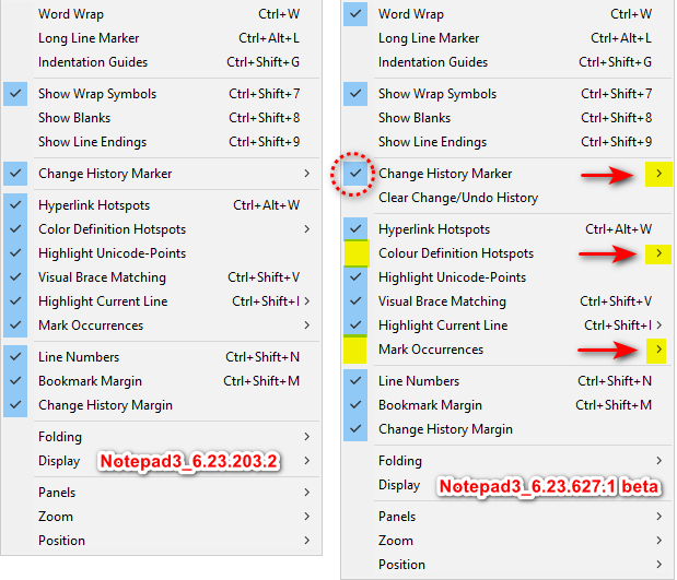 Maybe a little inconsistency with the check marks issue 4873