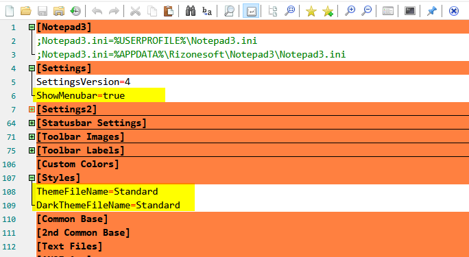 Minor Cleanup of Notepad3.ini · Issue #2821 · rizonesoft/Notepad3 · GitHub