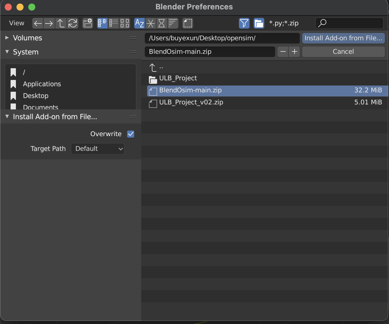 Plug-in cannot be installed · Issue #3 · JonathanCamargo/BlendOsim · GitHub