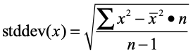 sampleStandardDeviationComputational