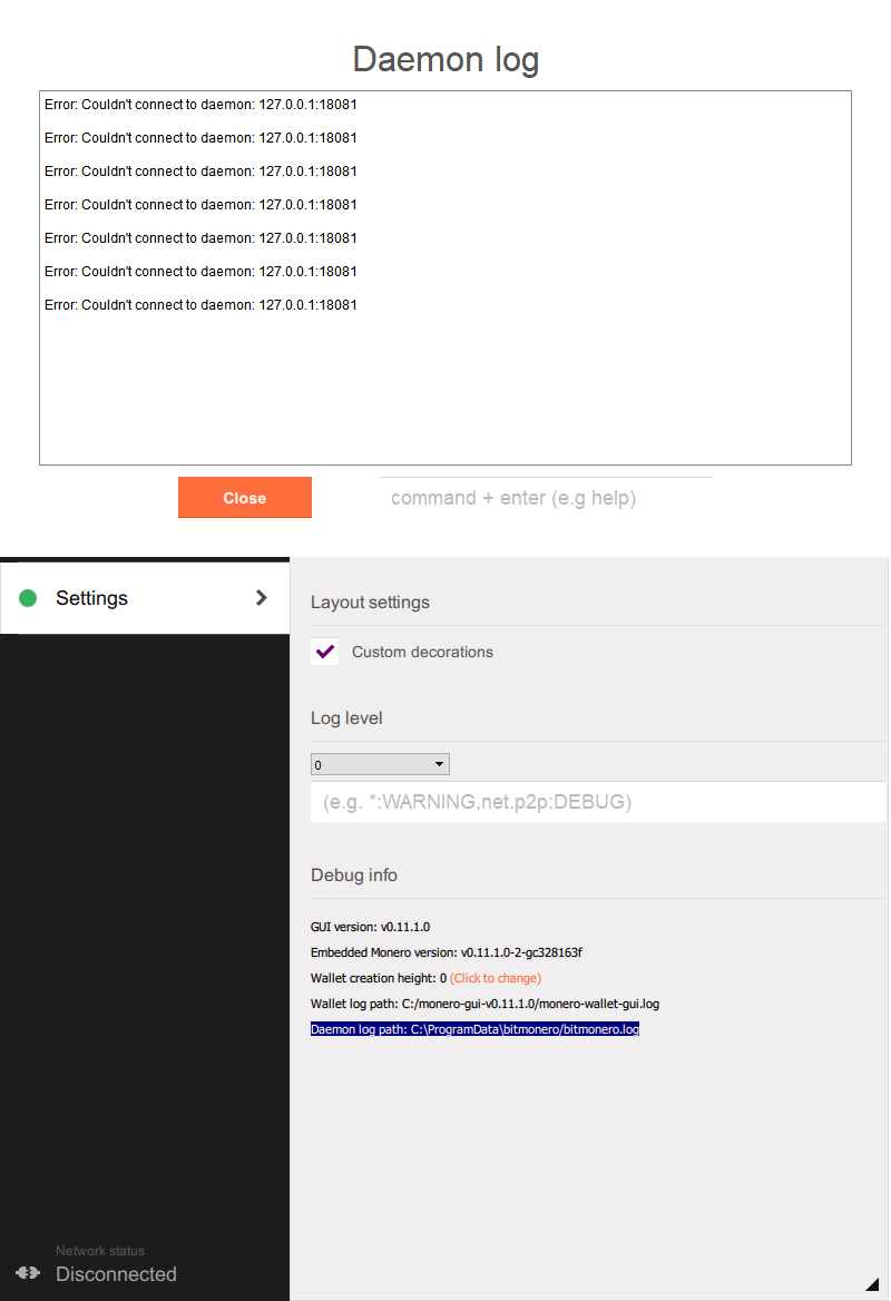 GUI won't connect to remote daemon host. · Issue #988 · monero-project ...