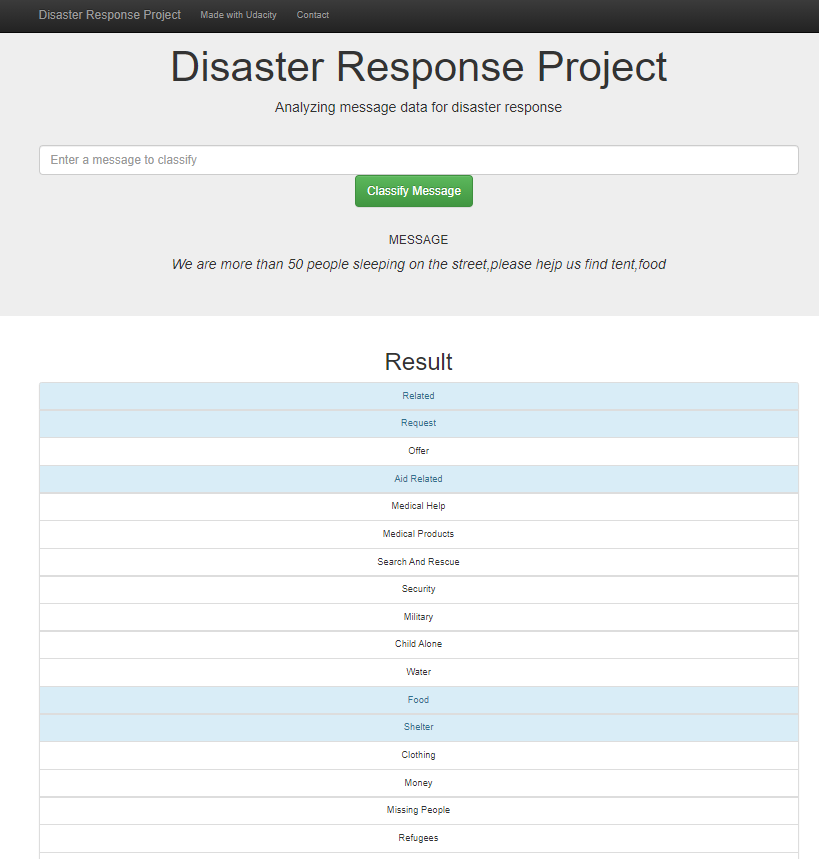 GitHub - xyf3333/DisasterResponsePipeline: created a machine learning ...