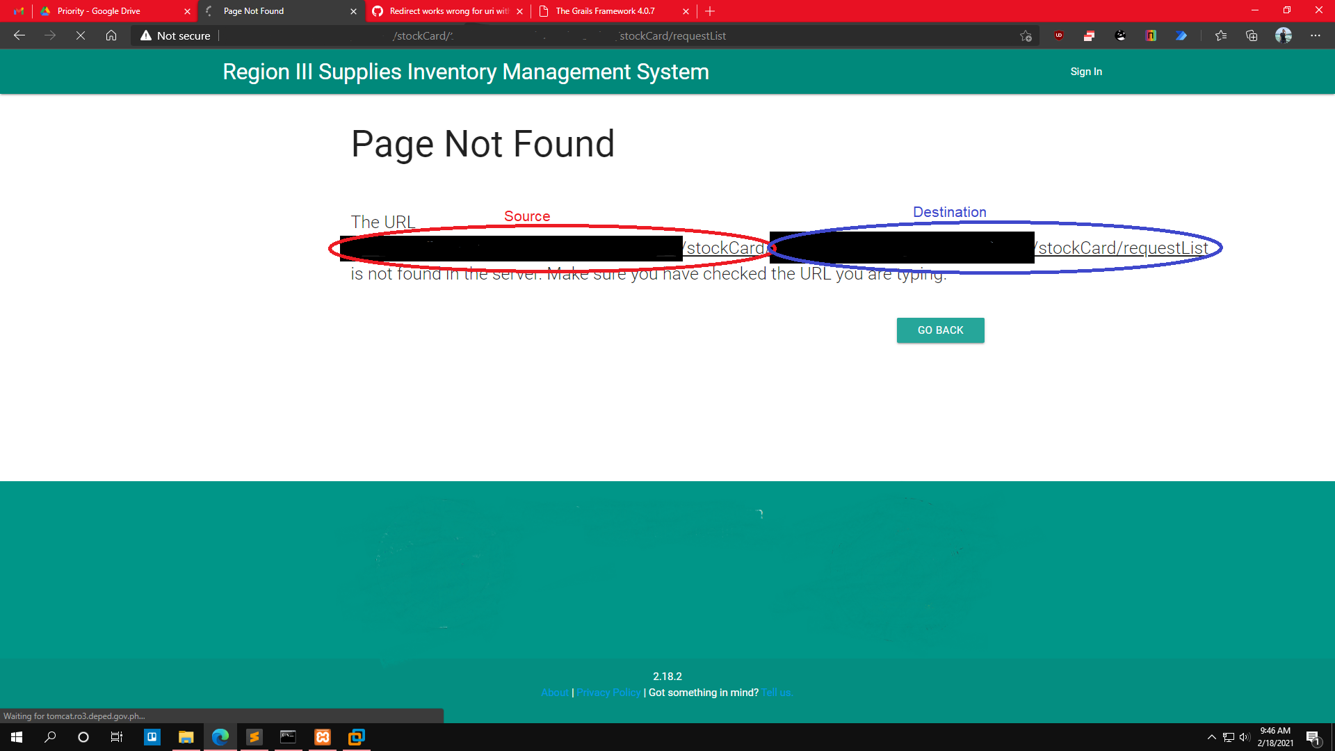 Grails 3 3 11 redirect error
