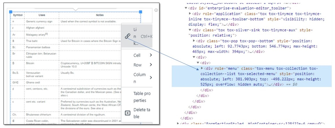 How to lift ContextMenu popup to · Issue #6524 · tinymce/tinymce · GitHub