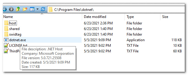 .NET v5 runtime installed but not detected · Issue #1215 ...