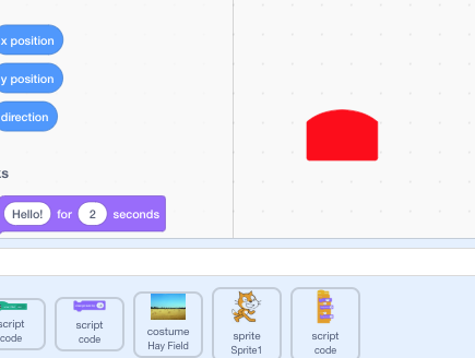 extension blocks showing up wrong when gui is loaded in project page as ...